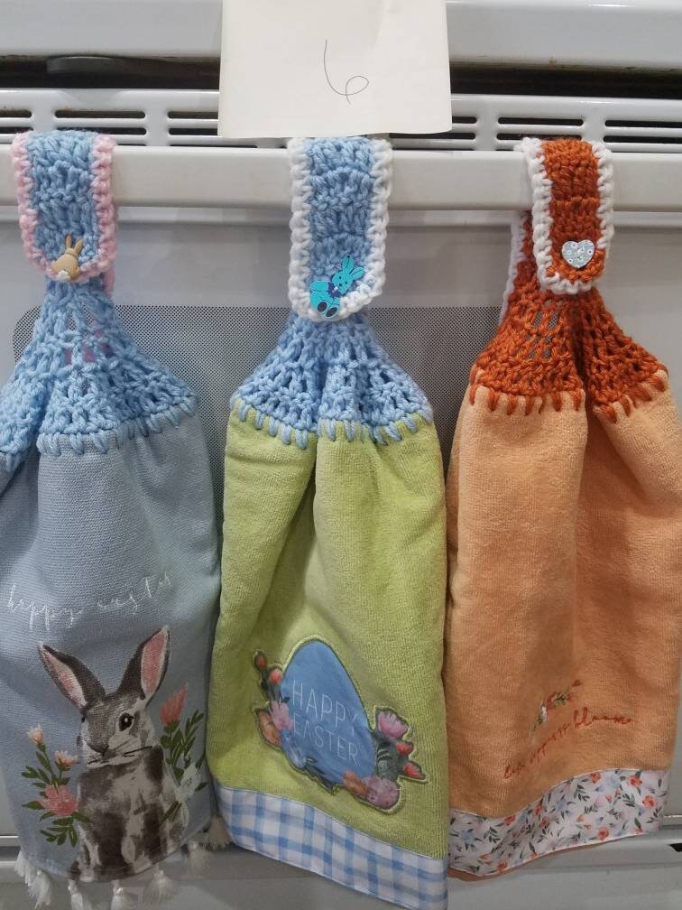 Set of Three Happy Easter Hand Towels