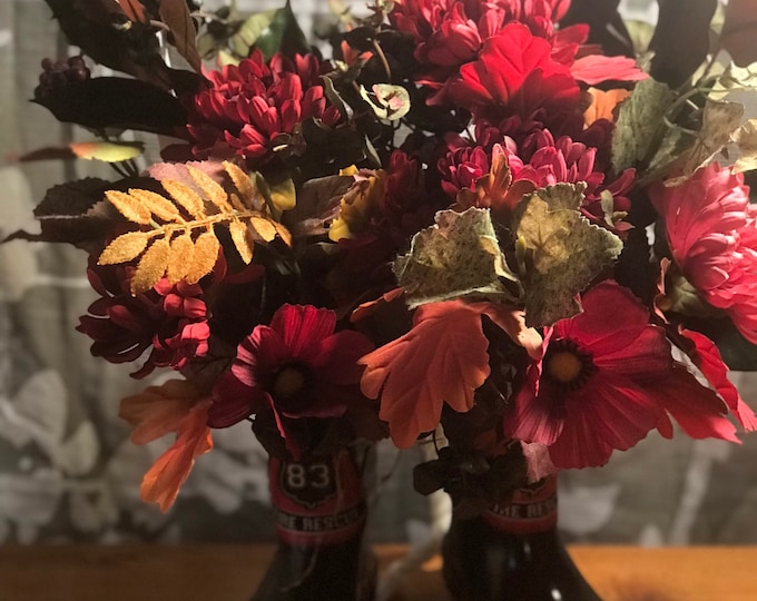 Fall Harvest Fireman Boot Wreath