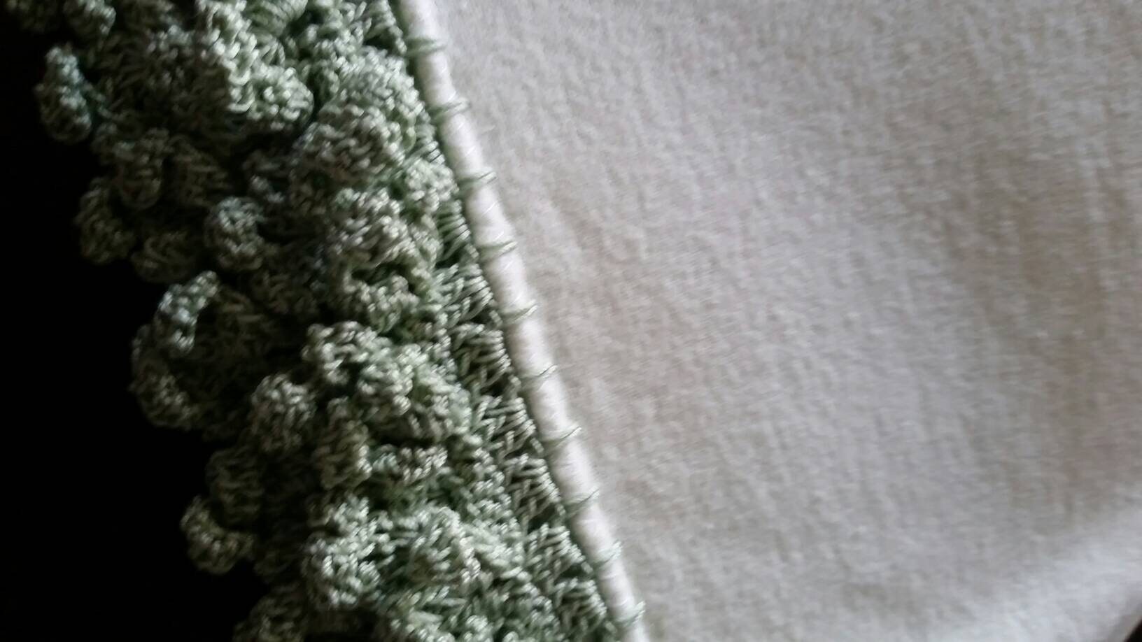 Mint Green Baby Receiving Blanket