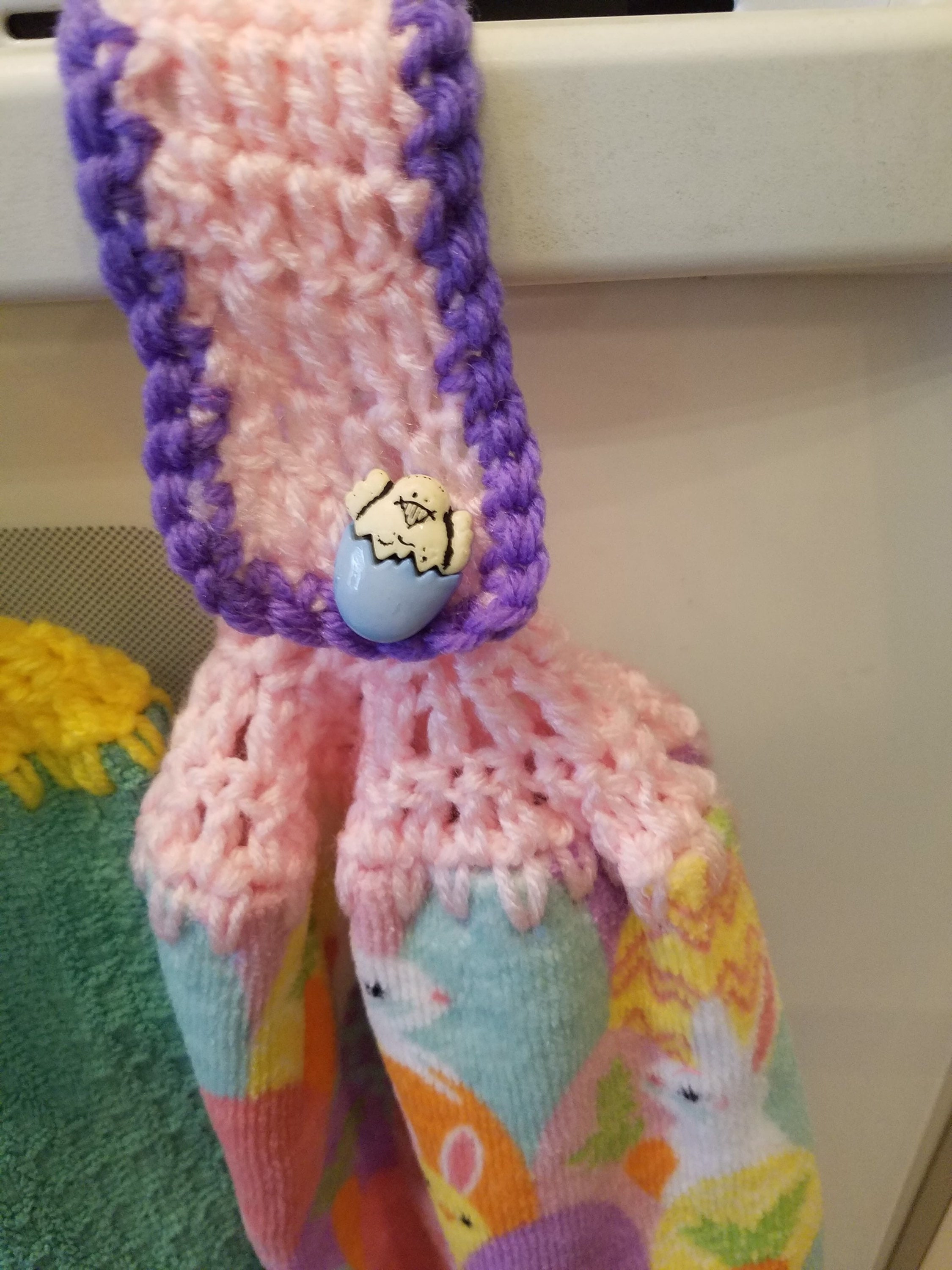 Set of 4 Spring Crochet Hand Towels