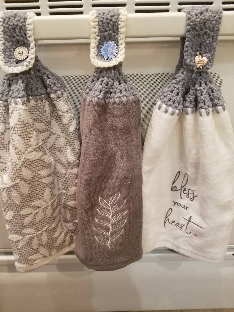 Set of 3 Every Day Crochet Hand Towels