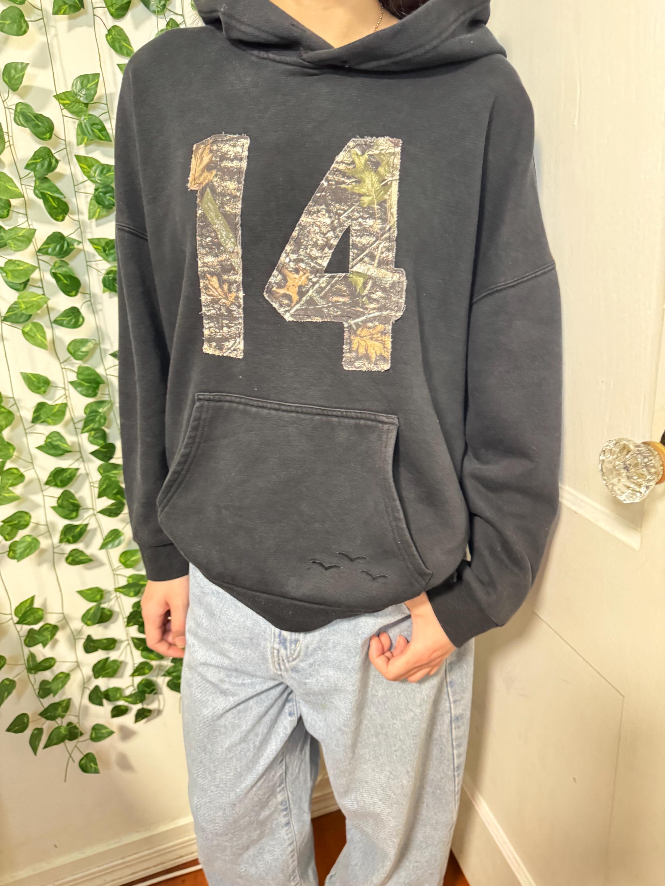 NEW Black Camo 14 Hoodie