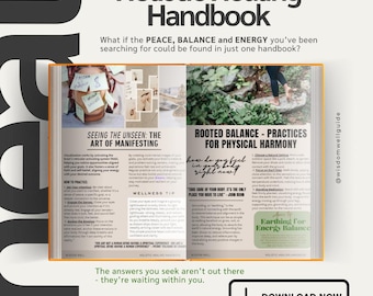 Holistic Healing Handbook – Natural Wellness, Rituals and Self-Care Guide for Mind, Body & Soul — Digital Download