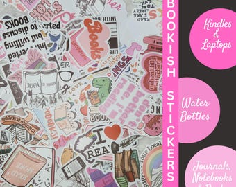 Book Lover Sticker Set: Bookish Laptop, Kindle, Journal Decals