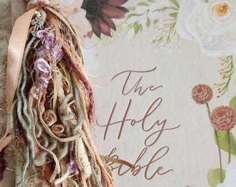 Bible Tassel - Handmade with cross pendant | Journal Bookmark