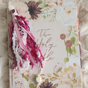 Bible Tassel - Handmade with cross pendant | Journal Bookmark