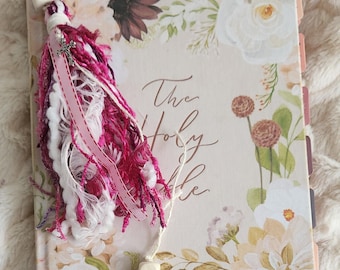 Bible Tassel - Handmade with cross pendant | Journal Bookmark