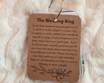 Blessing Ring: Gratitude Journal Keepsake, Encouragement Gift