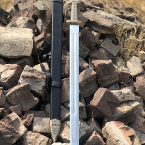 Ragnar Lothbrok Viking Sword: Handcrafted Stainless Steel Norse Replica