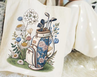 Preppy Watercolor Golf Shirt PNG, Blue Floral Golf Lover Png, Preppy Golf Sublimation Design Digital Download PNG, Masters Golf Design Png