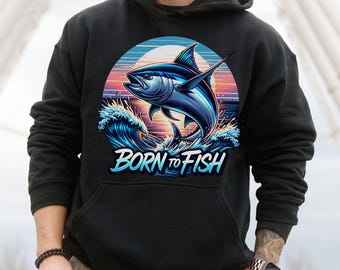 Born To Fish Saltwater Fishing Lover PNG, Ocean Inspired Style Sublimation Design Digital Download PNG, Deep Sea Ocean Lover Gift