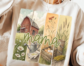 Homestead Mama Brush Stroke PNG, Farm Life Mother's Day PNG, Retro Farm Free Range Shirt Sublimation Design Digital Download, Gift for Mom