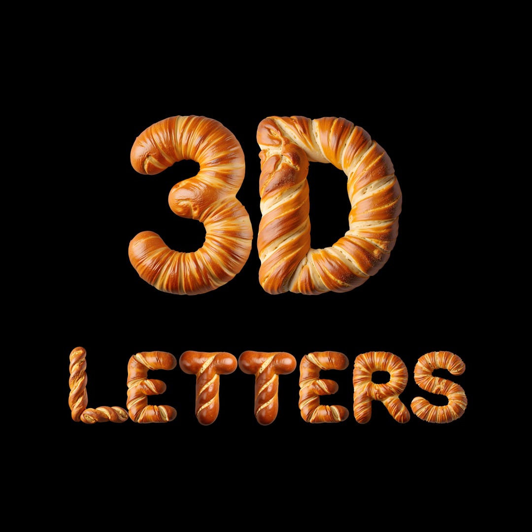 Bread Alphabet PNG Clipart Bundle, Letters & Numbers - Etsy