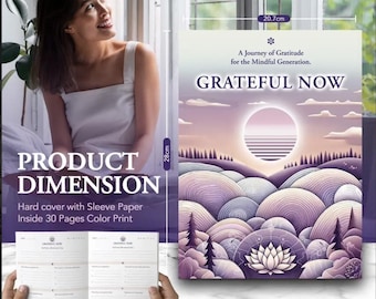 Dziennik wdzięczności – 60-dniowy plan uważności i refleksji (A4)