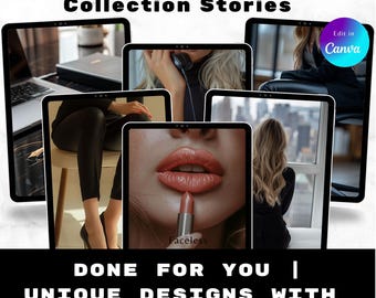 Szablony historii na Instagramie dla czarnoskórych kobiet z potencjałem: Canva Social Media (pobranie cyfrowe)