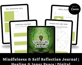 Dziennik rozwoju duchowego | 57-stronicowy podręcznik uważności i autorefleksji (wersja cyfrowa do pobrania)