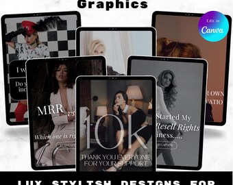 Odważne grafiki do mediów społecznościowych: 240 szablonów Canva na Instagram