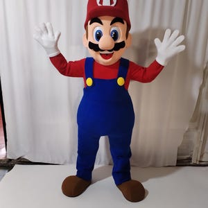 Mario Bros plumber mascot costume