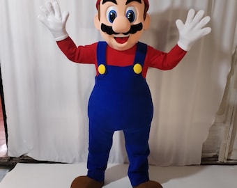 Mario Bros plumber mascot costume