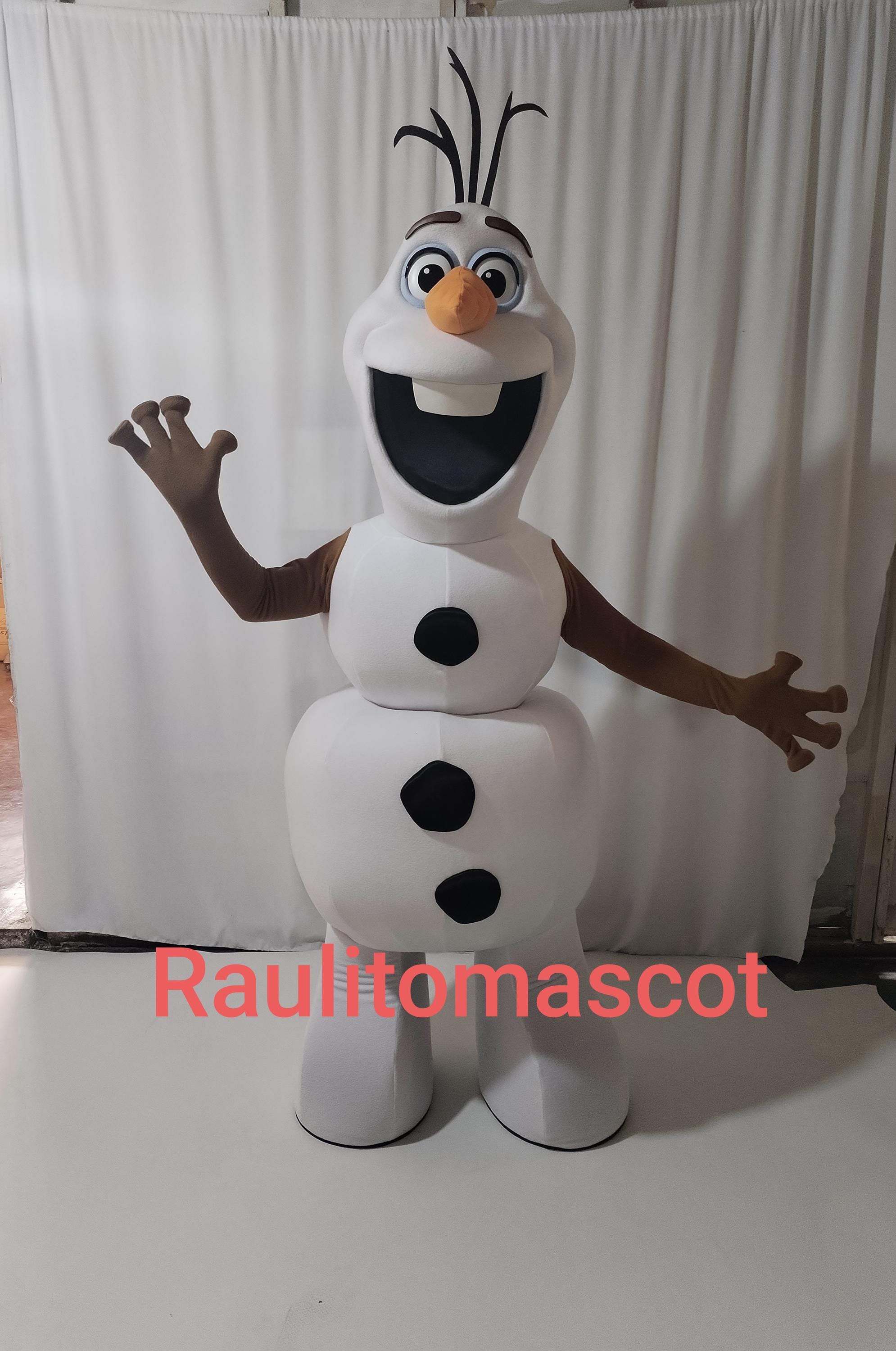 Disfraz de mascota, muñeco de nieve Olaf