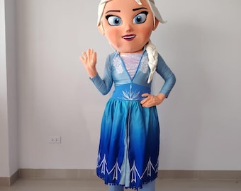 Elsa-Kostüm aus „Die Eiskönigin“, Maskottchen-Cosplay