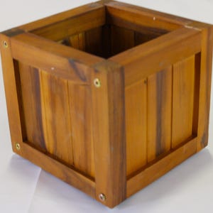 Holz Pflanzgefäß Mittel - Quadratisch