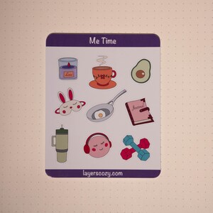 Me Time-stickervel