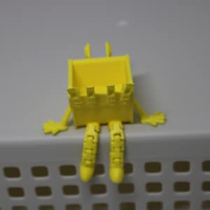 Excavator Bucket Buddy – Articulated Flexi-Leg Toy, Funny Construction Gift, Toolbox Fidget