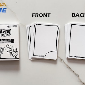 Ficha de borrado en seco: uso infinito para TCG: fichas en blanco MTG