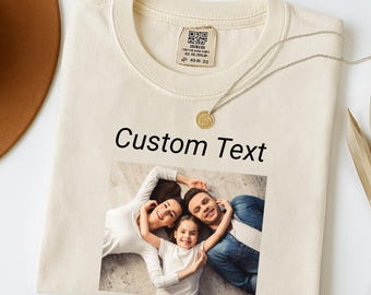 Custom Photo Shirt, Personalized Picture T-Shirt, Family Portrait Shirt, Gift for Parents, Unique Family Reunion Shirt, Custom Gift