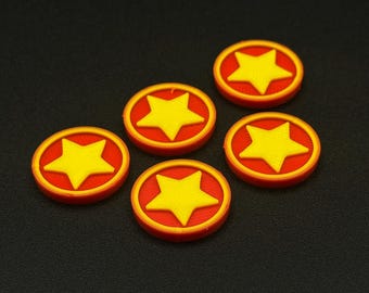 Winter Guard Tokens for Marvel Crisis Protocol MCP, Affiliation Markers Set of 5 or 10, 3D Printed Tabletop Gaming Accessory