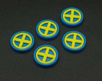 Uncanny X-Men Tokens for Marvel Crisis Protocol MCP, Affiliation Markers Set of 5 or 10, 3D Printed Tabletop Gaming Accessory
