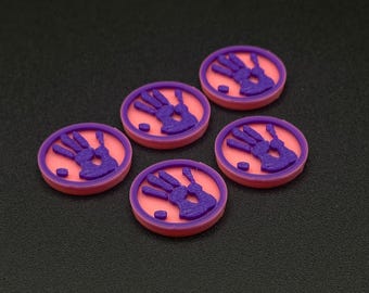 Criminal Syndicate Tokens for Marvel Crisis Protocol MCP, Affiliation Markers Set of 5 or 10, 3D Printed Tabletop Gaming Accessory
