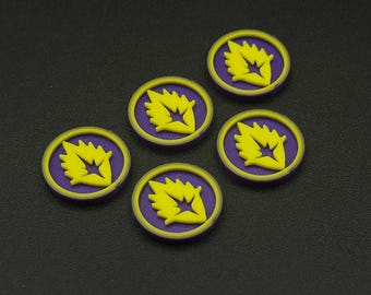 Guardians of the Galaxy Tokens for Marvel Crisis Protocol MCP, Affiliation Markers Set of 5 or 10, 3D Printed Tabletop Gaming Accessory