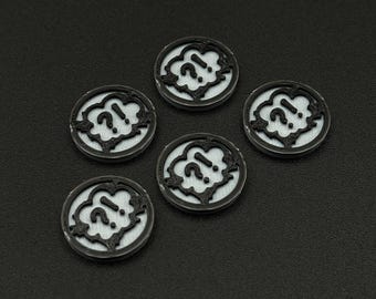 Unaffiliated Tokens for Marvel Crisis Protocol MCP, Affiliation Markers Set of 5 or 10, 3D Printed Tabletop Gaming Accessory