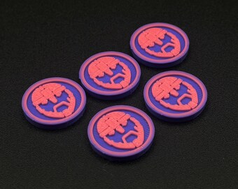 Sentinels Tokens for Marvel Crisis Protocol MCP, Affiliation Markers Set of 5 or 10, 3D Printed Tabletop Gaming Accessory