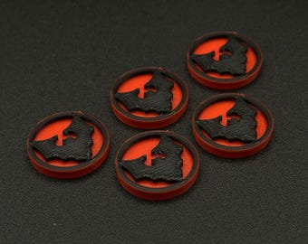 Thralls of Dracula Tokens for Marvel Crisis Protocol MCP, Affiliation Markers Set of 5 or 10, 3D Printed Tabletop Gaming Accessory