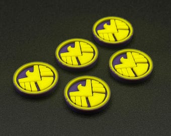 SHIELD Tokens for Marvel Crisis Protocol MCP, Affiliation Markers Set of 5 or 10, 3D Printed Tabletop Gaming Accessory
