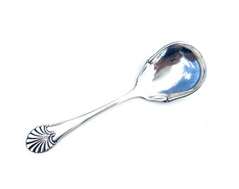 Cuchara danesa antigua de plata 830 1925 - 3 Tower Mark, Jungenstil