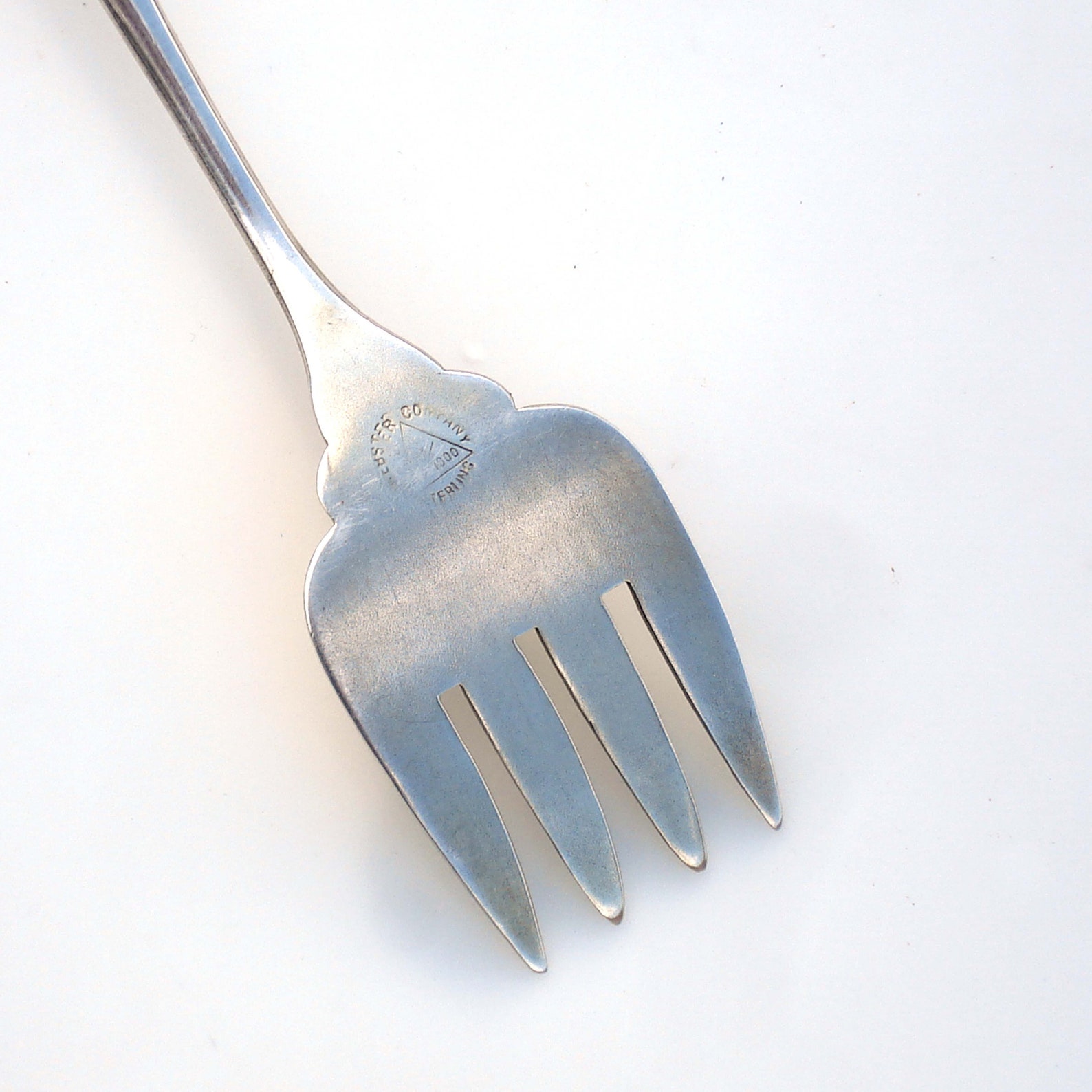 Vintage Sterling Silver Sardine Fork er Bright Cut Etsy
