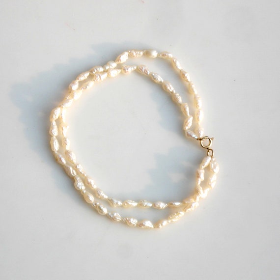 Vintage Double Strand Fresh Water Pearl Bracelet … - image 4
