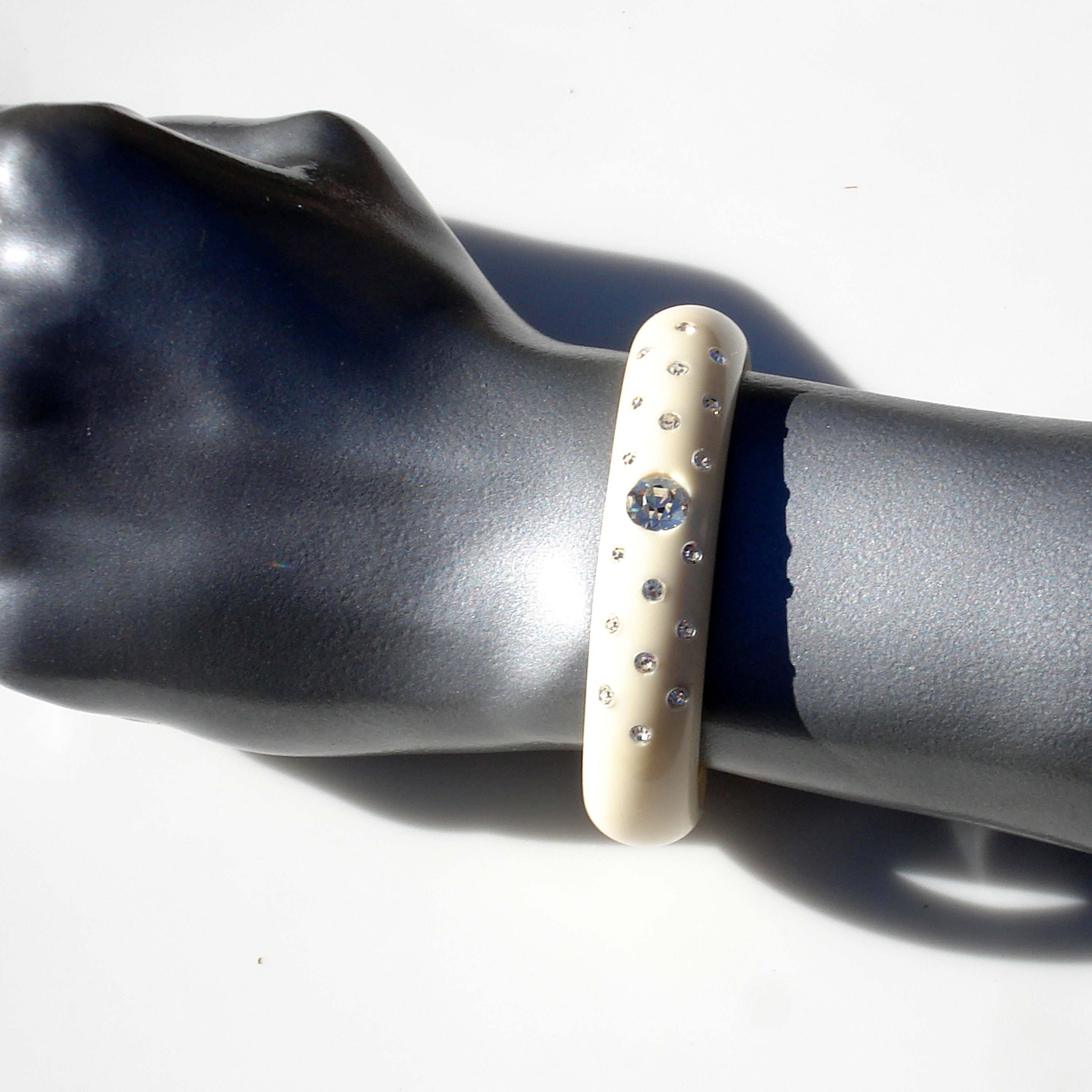 Carol Cassisa Plume Lucite Cuff