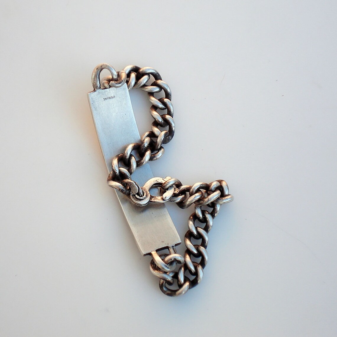Vintage Sterling Silver ID Bracelet 1950s Etsy