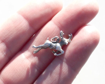 Vintage Sterling Deer or Stag Charm