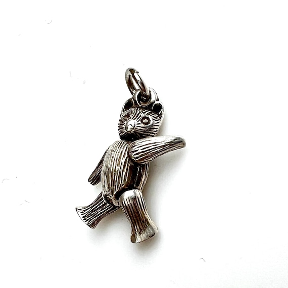 Sterling Silver Articulated Bear Charm