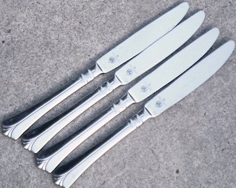 Set of 4 - Pfaltzgraff Solid Handle Knives, Ellington Pattern, Discontinued in 2000