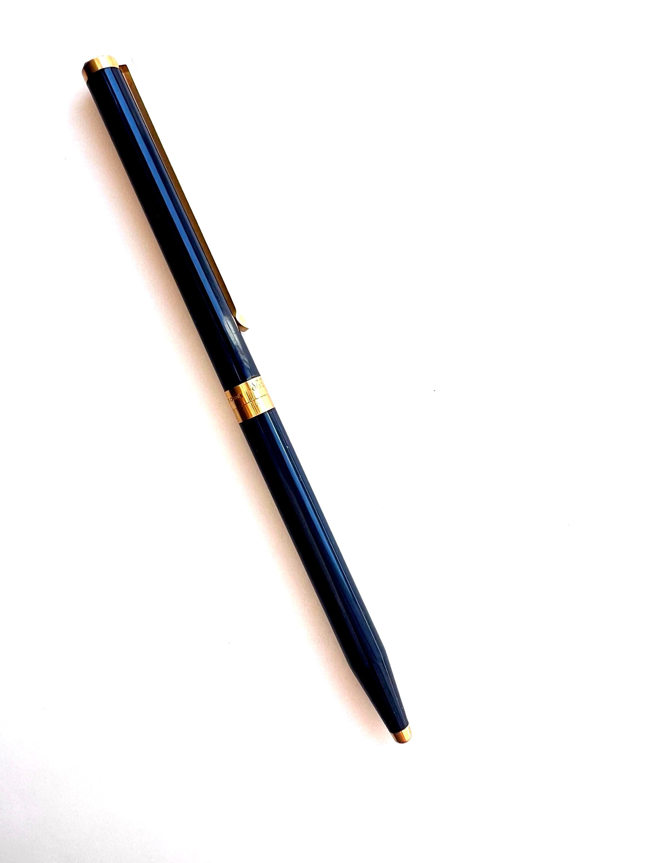 S.T. Dupont Classic Laque De Chine Ball Point Pen - Midnight Blue