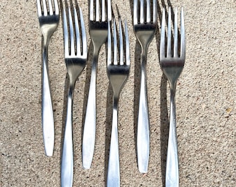 International Stainless Forks (Set of 6) - Mid Century Today Pattern
