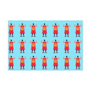 Super Dad Gift Wrap Papers for Father&#39;s Day, Birthday, Celebrations, Gift Wrap, Party Supplies, Wrap for Presents, Dads