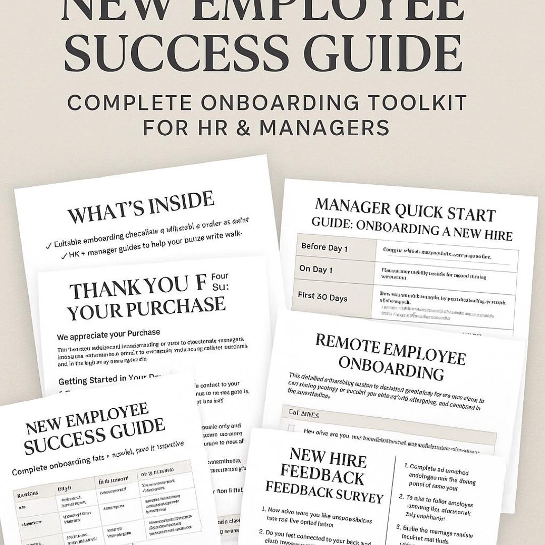 New Employee Success Guide | Complete Onboarding Toolkit for HR ...